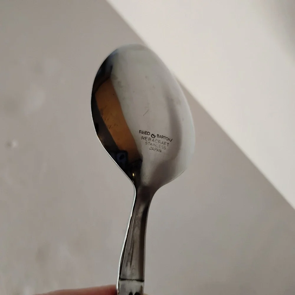 Reed‎ & Barton REGAL BAMBOO Stainless Rebacraft Glossy Silverware Flatware Spoon